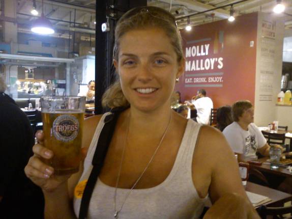 Cerveja gelada no famoso mercado de Philadelphia, em Pennsylvania - Estados Unidos